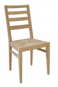 mobili artigianali sedia moderna legno paglia fusto grezzo