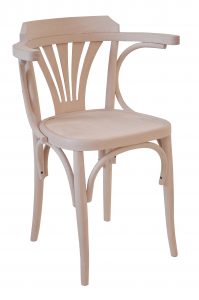 Arredamento Classico in Stile mobili artigianali sedia legno braccioli fusto grezzo