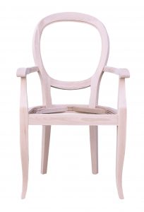 Arredamento Classico in Stile mobili artigianali poltroncina legno fusto grezzo